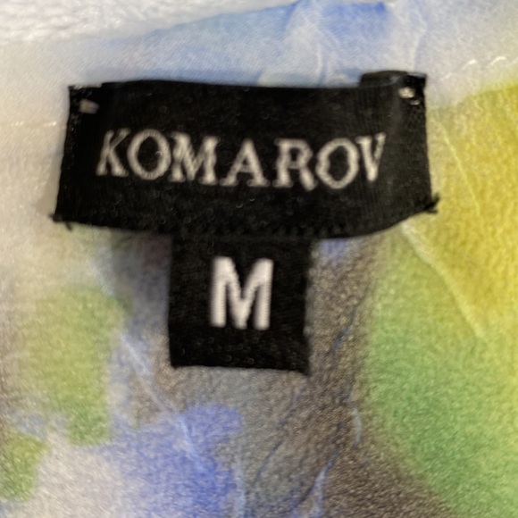 Komarov Sleeveless Crinkle Cut A-Line  Dress Size Medium - Picture 12 of 14